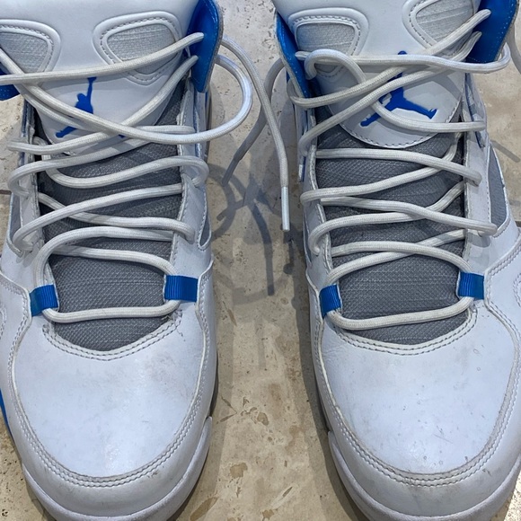 Nike Air Jordan high too white blue mens sz 8.5 - Picture 2 of 11